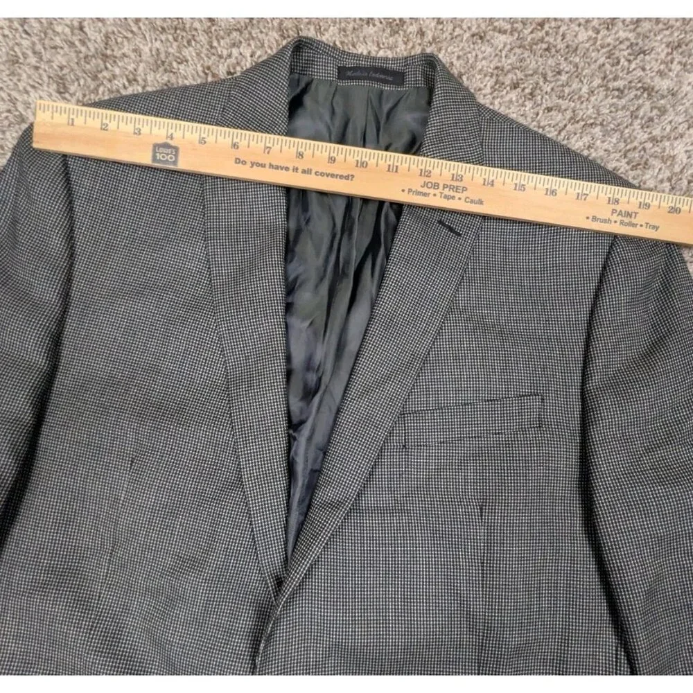 Calvin Klein Blazer Sport Coat Suit Jacket Mens 42L Wool Silk 2 Button